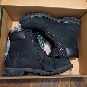 Black Timberland Boots 6 inch